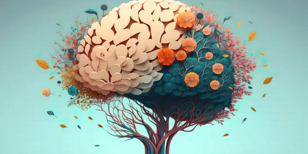 a colorful illustration of the human brain representing neuro feedback